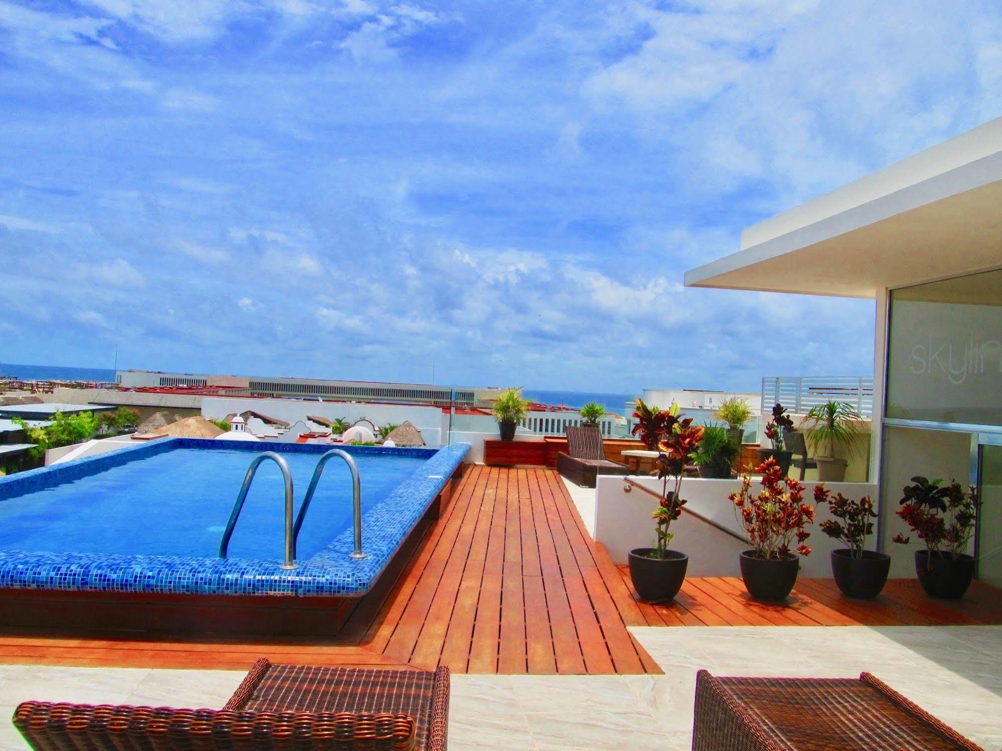 Skyline 24Th Lägenhet Playa del Carmen Exteriör bild